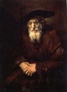 REMBRANDT Harmenszoon van Rijn An Old Woman in an Armchair oil painting